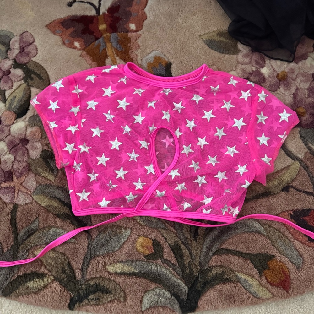 Rolita Couture Star mesh top